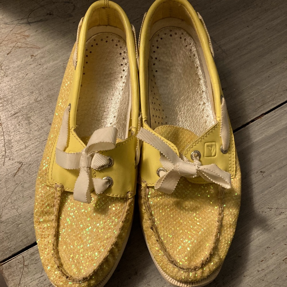 Yellow Sparkle Sperry’s